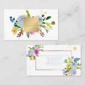 PixDezines florale Wasserfarbe/ranunculus Visitenkarte (Vorne/Hinten)