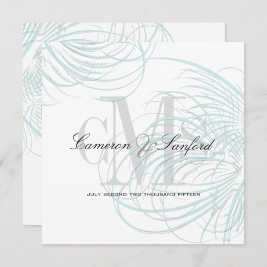 PixDezines Flügel von Tauben/getauchte Hintergrund Einladung (Vorne/Hinten)