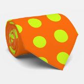 PixDezines fluoreszierende grüne Punkte/dicker Hin Krawatte (Gerollt)
