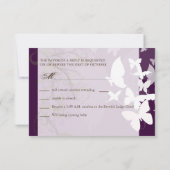 PixDezines Fluttering durch UAWG, benutzerdefinier RSVP Karte (Rückseite)