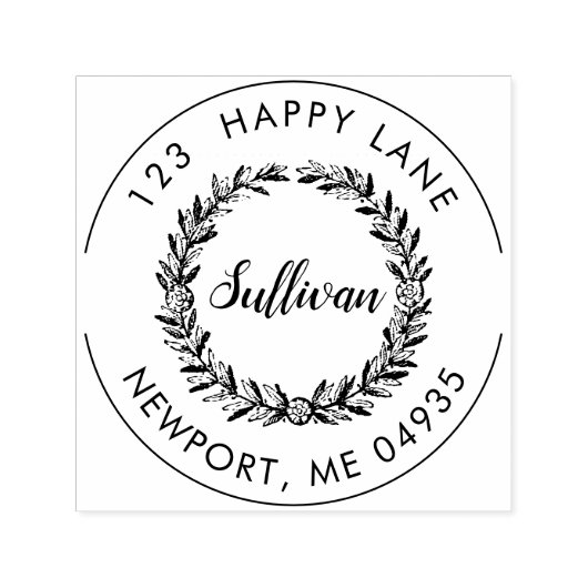 PixDezines Foliage+DIY Script-Rücksendeadresse Permastempel (Design)