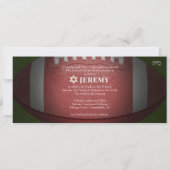 ✡ PixDezines FOOTBALL END ZONE BAR MITZVAH Einladung (Rückseite)