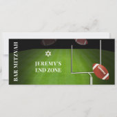 ✡ PixDezines FOOTBALL END ZONE BAR MITZVAH Einladung (Vorderseite)