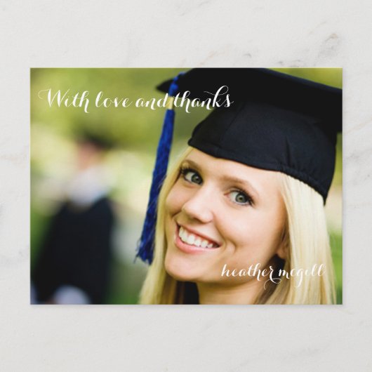 PixDezines Foto dankt Ihnen für Postkarten (Vorderseite)