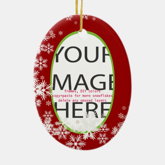 PixDezines Foto-Rahmen/DIY-Farben Keramik Ornament (Hinten)