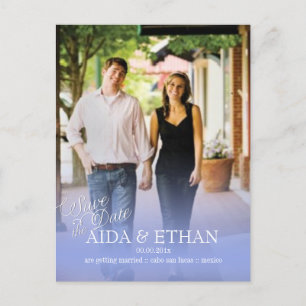 PixDezines Foto/Save the Date Ankündigungspostkarte