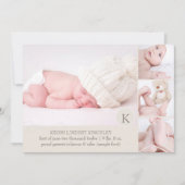 PixDezines Foto-Vorlage Geburtsankündigung Ankündigung (Vorderseite)