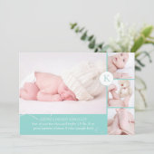 PixDezines Foto-Vorlage Geburtsankündigung Ankündigung (Stehend Vorderseite)