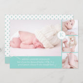 PixDezines Foto-Vorlage Geburtsankündigung Ankündigung (Vorne/Hinten)