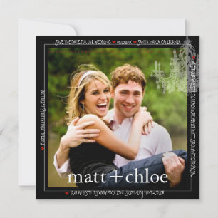 PixDezines Fotovorlage+chadelier/Datum gerettet Save The Date