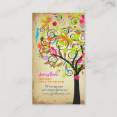 PixDezines Frühjahrsblüten/Baumtrimmer, die in Ind Visitenkarte (Rückseite)