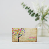 PixDezines Frühjahrsblüten/Baumtrimmer, die in Ind Visitenkarte (Stehend Vorderseite)