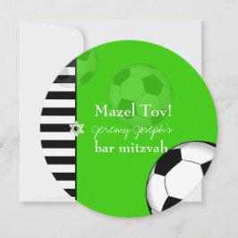 PixDezines Fußball Bar mitzvah/DIY-Farbe Einladung