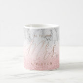 PixDezines Future Mrs./Blush Pink/Modern Script Kaffeetasse (Mittel)