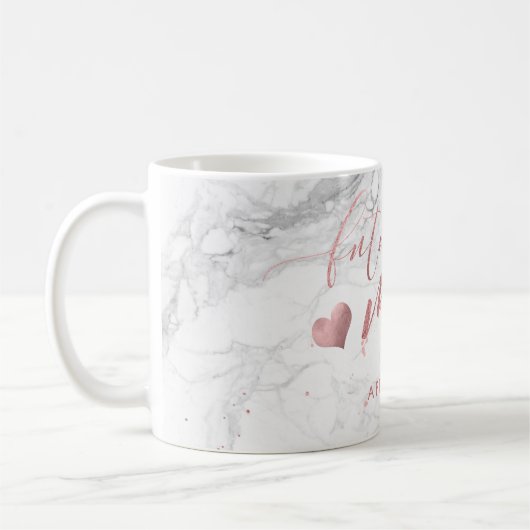 PixDezines Future Mrs./Imitats Rose Gold/Modern Sc Kaffeetasse (Links)