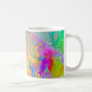 PIXDEZINES GALAXY ABSTRAKT, BOLD FARBEN KAFFEETASSE
