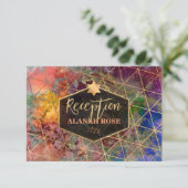 PixDezines Galaxy Abstrakt Mitzvah Empfang (Stehend Vorderseite)