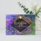 PixDezines Galaxy Abstrakt Mitzvah Empfang (Stehend Vorderseite)