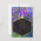 PixDezines Galaxy Abstrakt Mitzvah Empfang (Rückseite)