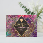 PixDezines Galaxy Abstrakt Mitzvah Empfang (Stehend Vorderseite)