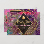 PixDezines Galaxy Abstrakt Mitzvah Empfang (Vorne/Hinten)