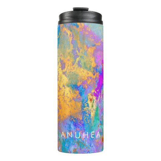 PIXDEZINES GALAXY ABSTRAKT THERMOSBECHER (Vorderseite)