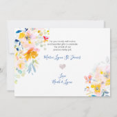 PixDezines Geburtsankündigung + Dusche Vielen Dank Einladung (Rückseite)