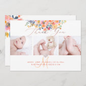 PixDezines Geburtsankündigung Kinderdusche Danke Einladung (Vorne/Hinten)