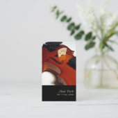 PixDezines-Geigenfarbe Visitenkarte (Stehend Vorderseite)