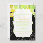 PixDezines Gelb+grüne Laternen Einladung (Rückseite)