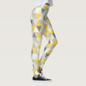 PixDezines Geometric/Yellow/Gray Leggings (Rechts)