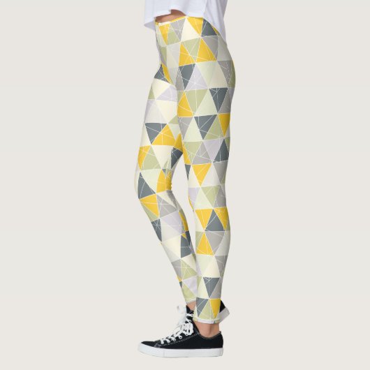 PixDezines Geometric/Yellow/Gray Leggings (Links)