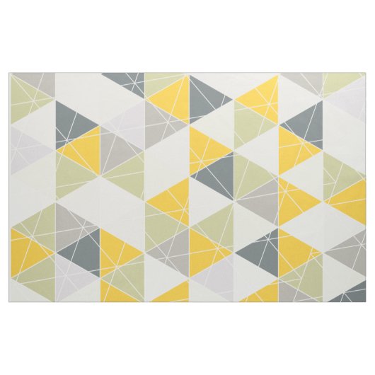 PixDezines, geometrisch/gelb/grau Stoff (Yard (91,4 cm))