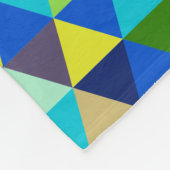 PixDezines geometrisch/verstellbar/Pfauenfarben/ Fleecedecke (Ecke)