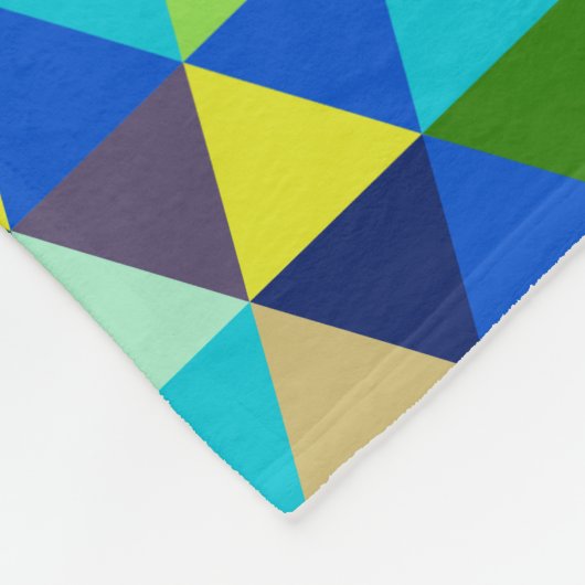 PixDezines geometrisch/verstellbar/Pfauenfarben/ Fleecedecke (Ecke)