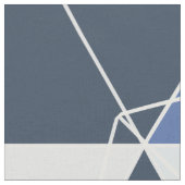 PixDezines, geometrische/blaue Hydrangeas Stoff (Nahaufnahme)