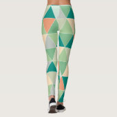 PixDezines Geometrische/Dreiecke/Neonfarben Leggings (Rückseite)