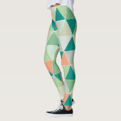 PixDezines Geometrische/Dreiecke/Neonfarben Leggings (Links)