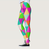 PixDezines Geometrische/Dreiecke/Neonfarben Leggings (Links)