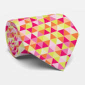 PixDezines-geometrische/einstellbare Dreiecke Krawatte (Gerollt)