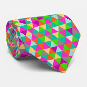 PixDezines-geometrische/einstellbare Dreiecke Krawatte (Gerollt)