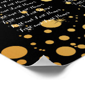 PixDezines-getäuschte/goldene Flecken/Sitzplakette Poster (Ecke)