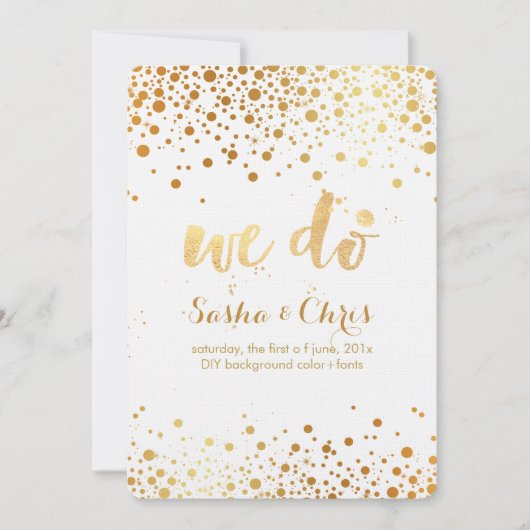 PixDezines-getäuschte/Imitate Goldflecken/Tagesere Einladung (Vorderseite)