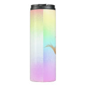 PixDezines Glitzer Meerjungfrau Schwanz, Baumwolle Thermosbecher (Rückseite)