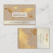 PixDezines - Global/Imitats Goldwortkarte Visitenkarte (Vorne/Hinten)