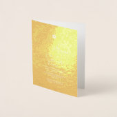PixDezines Gold Bar Mitzvah+Moderner Schriftart Folienkarte (Vorderseite)