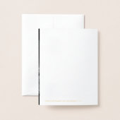 PixDezines Gold B'not Mitzvah Moderne Kalligraphie Folienkarte (Rückseite mit Umschlag)