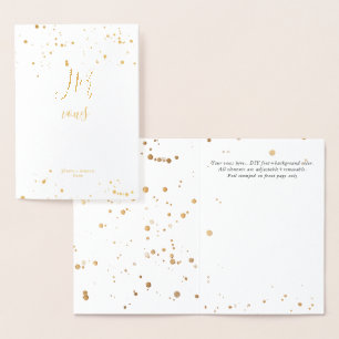 PixDezines Gold Brush Script Ihre Gelübde Folienka Folienkarte