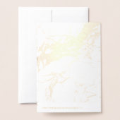 PixDezines Gold Confetti/Reservierte Tafelzeichen Folienkarte (Rückseite mit Umschlag)