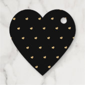PixDezines Gold Foil Confetti BrushScript Geschenkanhänger (Rückseite)